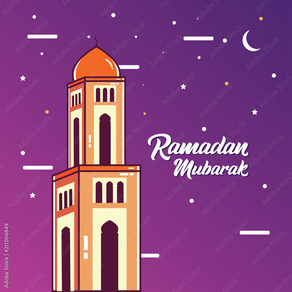 Ramadan Mubarak Greeting Card design with tower mosque vector Illustration. Ramadan Mubarak Greeting Card Background. Tower Mosque Flat Illustration. Ramadan Kareem. Flat Illustration. Ramadan Mubarak Greeting Card design with tower mosque vector Illustration. Ramadan Mubarak Greeting Card Background. Tower Mosque Flat Illustration. Ramadan Kareem. Flat Illustration.