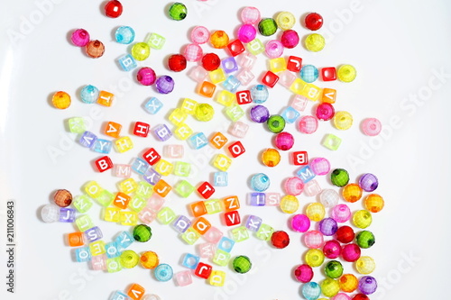 Colorful Many beads