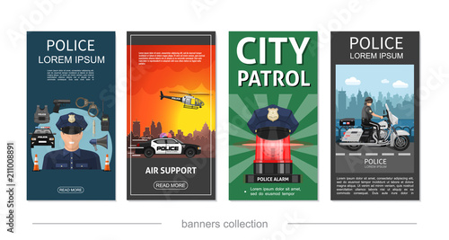 Flat Police Posters