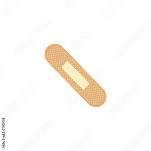 A medical equipment - adhesive plaster isolated on white background
