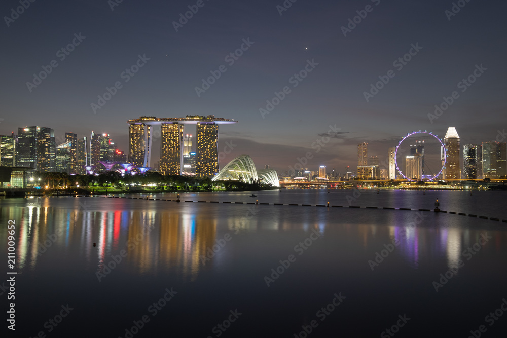 View Of Marina Bay sands at sunrise