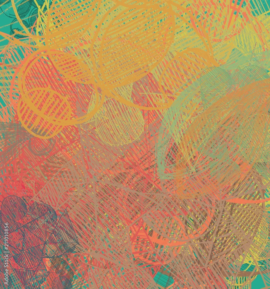 Abstract painting on canvas. Hand made art. Colorful texture. Modern artwork. Strokes of fat paint. Brushstrokes. Contemporary art. Artistic background image.