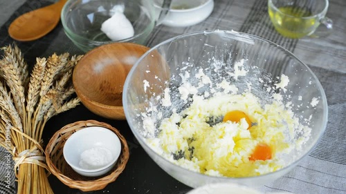 Wallpaper Mural Woman add ingredients for tartlet dough Torontodigital.ca