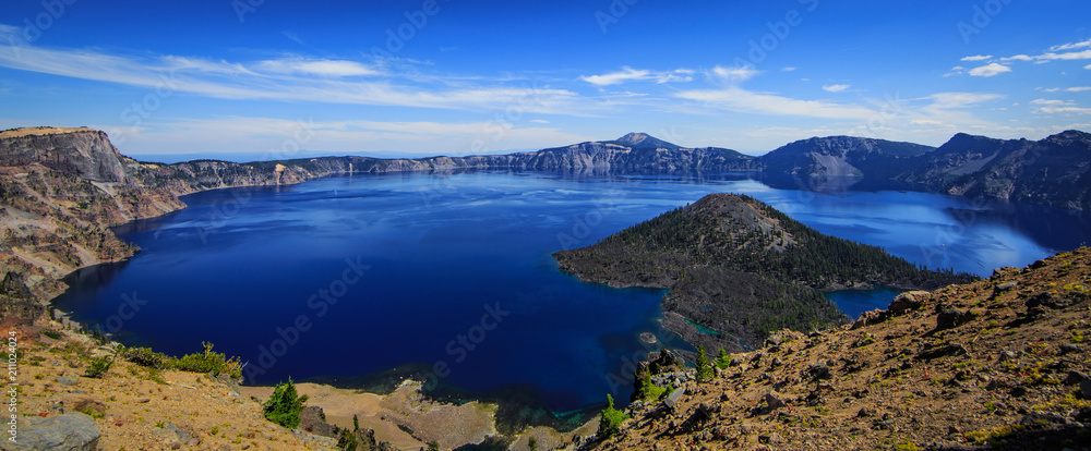 Wide view of Crater Lake Wide view of Crater Lake