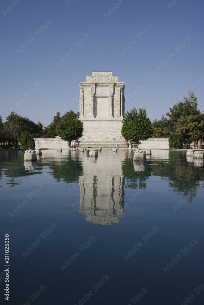 Obraz premium Panorama of Ferdowsi's tomb, Tus, Iran