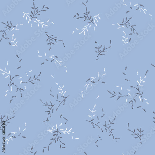 Floral seamless pattern. Cute Floral pattern in the small flower. Motifs scattered random. Seamless vector texture. Elegant template for fashion prints.
