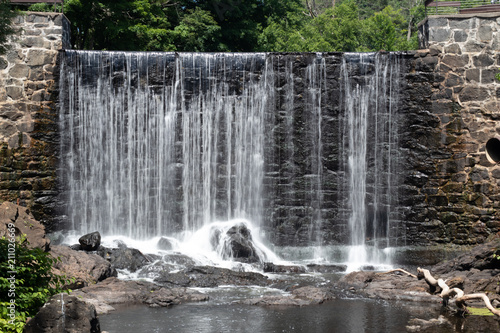 waterefall rock landscape