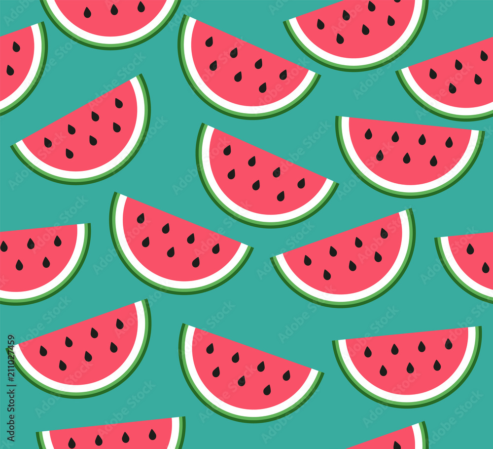 Watermelon Pattern. Vector Background. Watermelon Pattern. Vector Background.