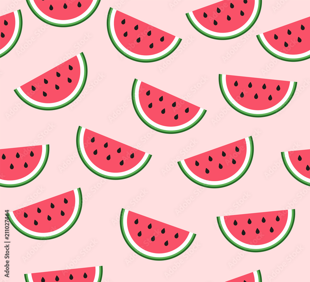 Watermelon Pattern. Vector Background. Watermelon Pattern. Vector Background.