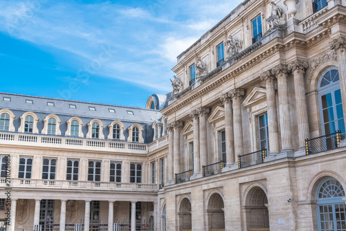 Paris, the Palais Royal, beautiful public monument in the capital 