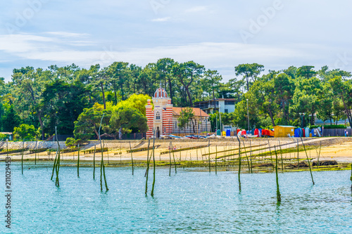 Coastline of Arcachon bay in France photo