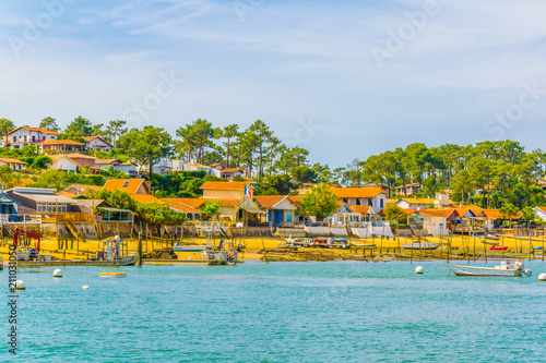 Coastline of Arcachon bay in France photo