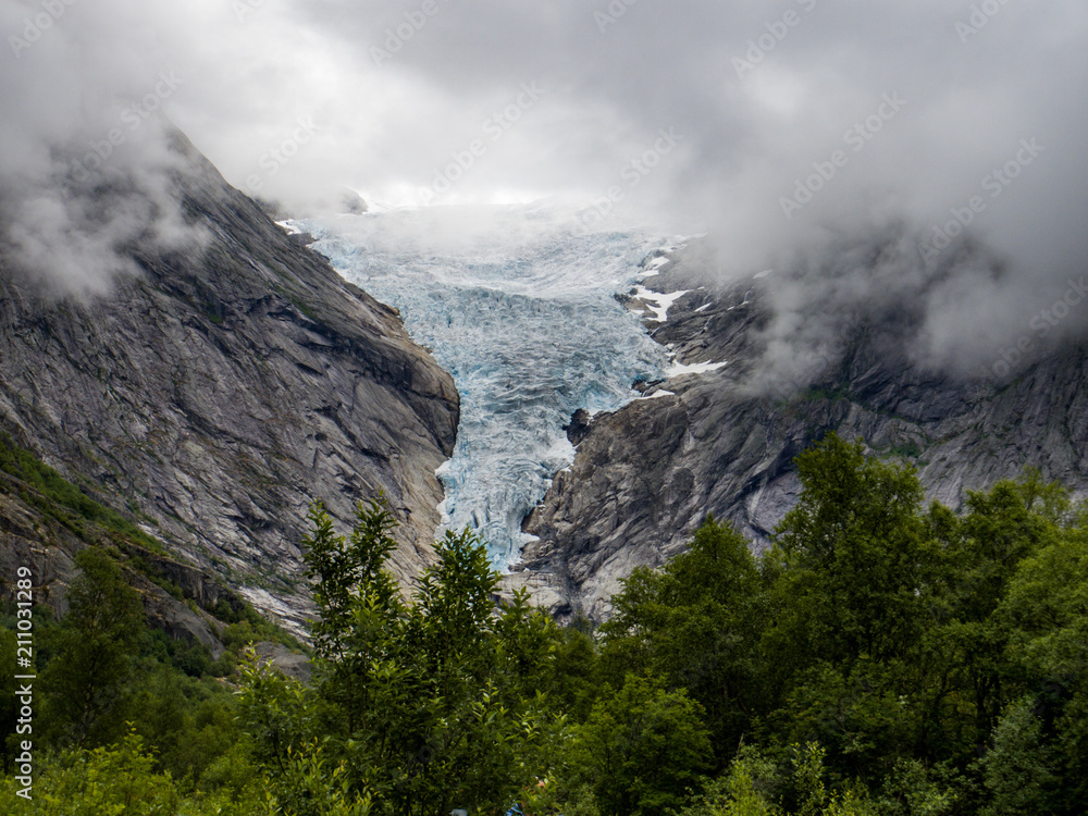 glacier in a Norwegian fjord