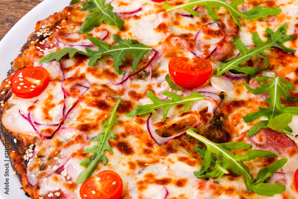Pizza with ham Pizza with ham