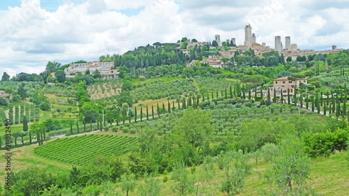 Historical town San Gimignano  Tuscany  Italy