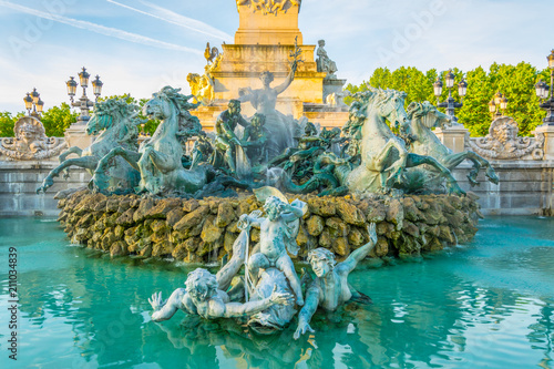 Canvastavla Monument aux Girondins in Bordeaux, France