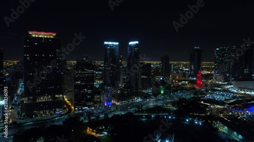 Wallpaper Mural Aerial night footage Downtown Miami drone clip Torontodigital.ca