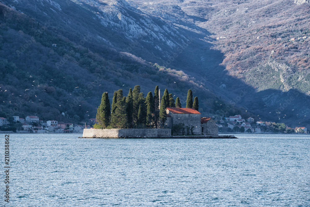 Church St. George Island in Perast, Montenegro