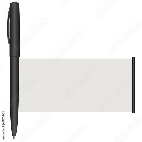 Pen with cheat sheet for dough