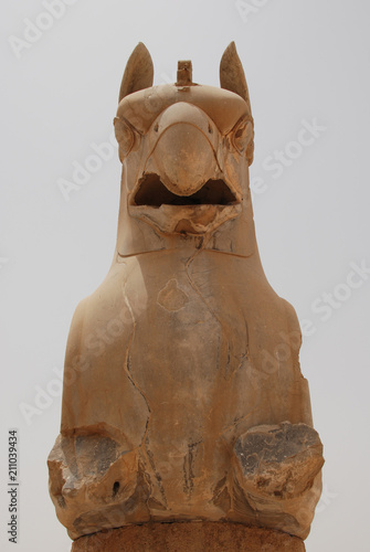 Huma bird from Persepolis, Iran