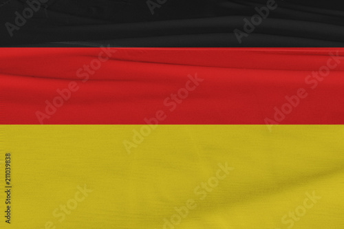 Isolated Germany Flag waving  3D Realistic Germany Flag Rendered