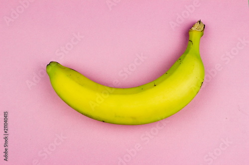 Fresh, yellow banana. Healthy sweet vegetarian food concept