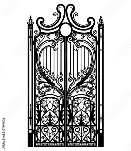 forged iron gate