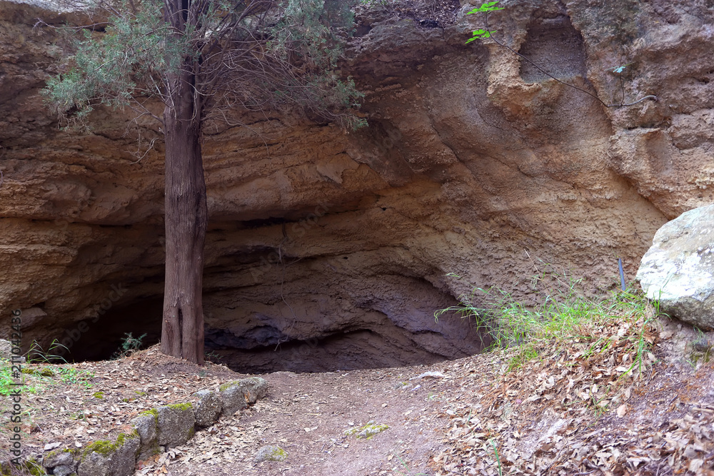 Cave, Rodini Park, Rhodes, Greece Cave, Rodini Park, Rhodes, Greece