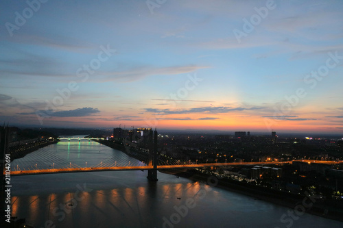 Wallpaper Mural  Dongting lake river scenery  桥梁    bridge Torontodigital.ca