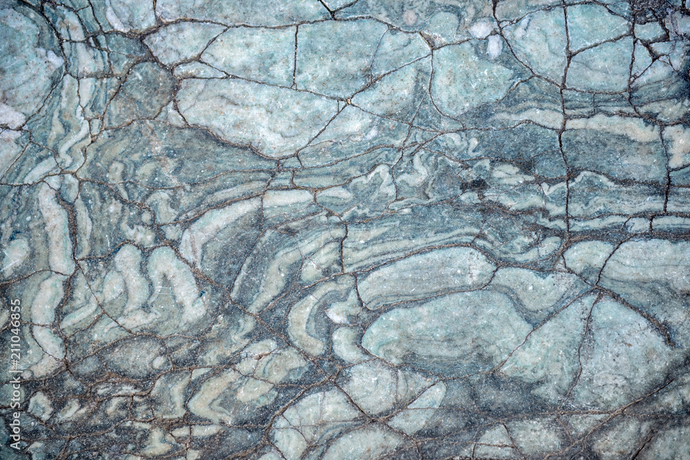 Fototapeta premium broken blue marble texture, The Roman Empire terms in Bath, historical background