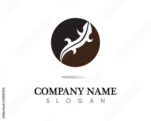 Lizard vector  design  animal  and reptile  gecko