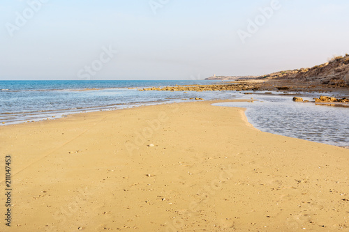 Wild beach of Persian gulf coast. Iran