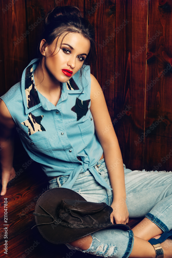 Fototapeta premium western style clothes