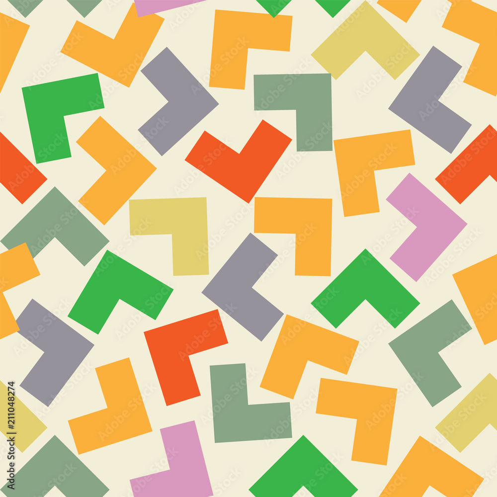 Seamless pattern from colorful figures Seamless pattern from colorful figures