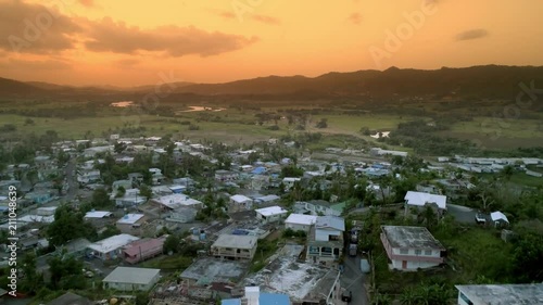 Sunset Aerial in Caguas, Puerto Rico photo