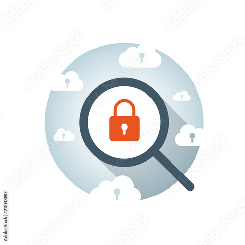 Cyber security and information or network protection. Future cyber technology web services for business and internet project