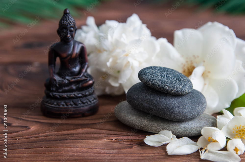 Magnolia Blossom For Beauty And Buddha For Zen Breathing Stock Photo -  Download Image Now - iStock