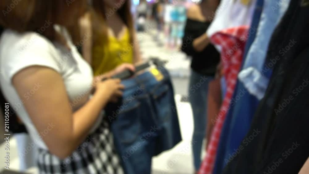 Beautiful asian woman shopping at Department store Beautiful asian woman shopping at Department store