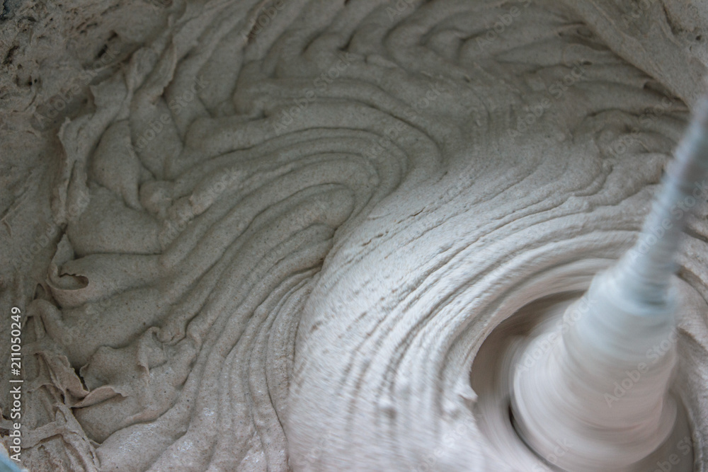 Εκτύπωση καμβά mixing of dry building mixes with mixers