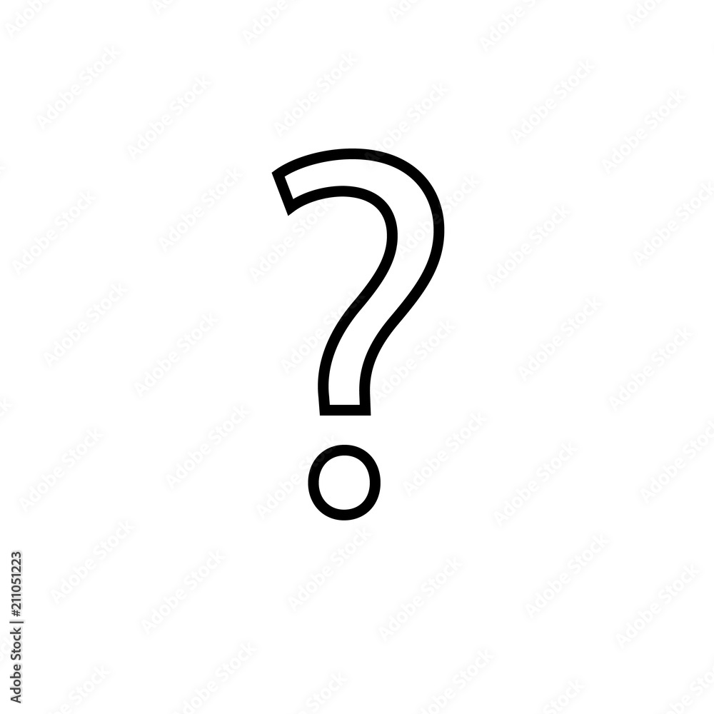 Question mark sign icon, vector illustration. Flat design style Question mark sign icon, vector illustration. Flat design style