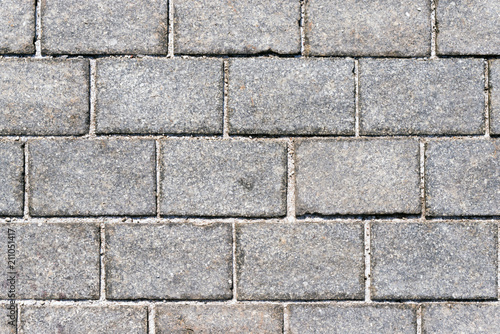 Grey rectangular paving stone, texture