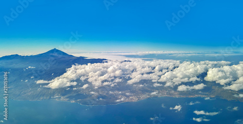 Tenerife island with Teide volcano © neirfy