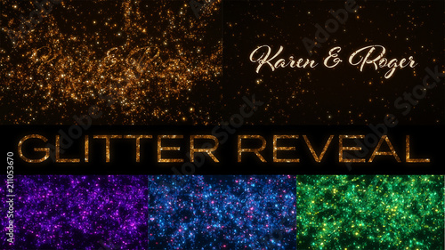 Glitter Reveal Title