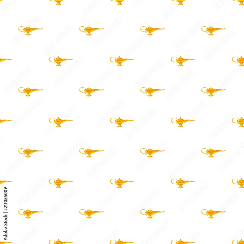 Middle east oil lamp pattern seamless repeat in cartoon style vector illustration Middle east oil lamp pattern seamless repeat in cartoon style vector illustration