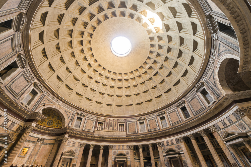 Interior of the Pantheon of Rome