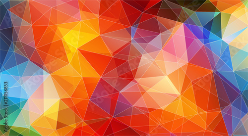 Multicolor color geometric triangle wallpaper