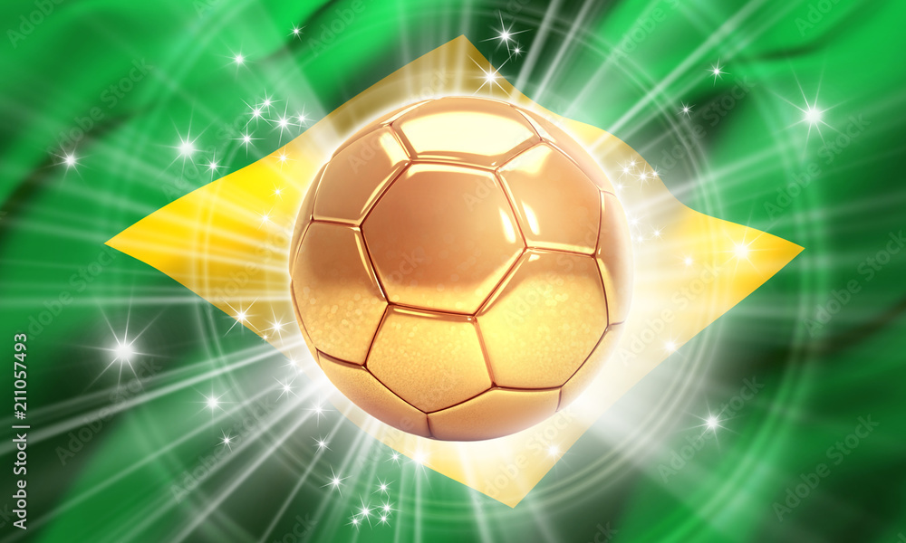 Fototapeta premium Brazil champion of the world