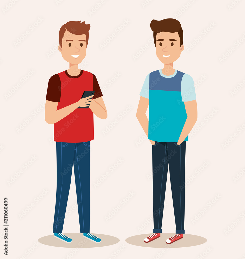 young boys avatars characters vector illustration design young boys avatars characters vector illustration design