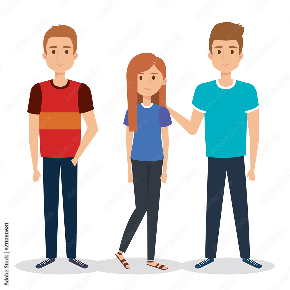 group of young people avatars vector illustration design group of young people avatars vector illustration design