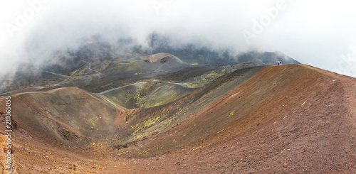 Crater Silvestri Superiori on Mount Etna, Sicily, Italy photo